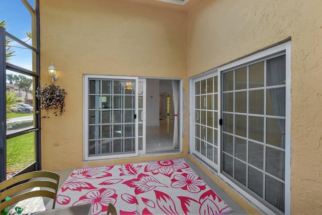 view of sunroom / solarium