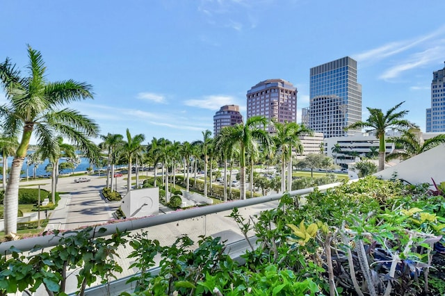 view of property's community with a city view