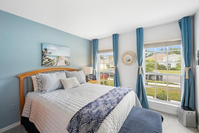 bedroom featuring carpet floors