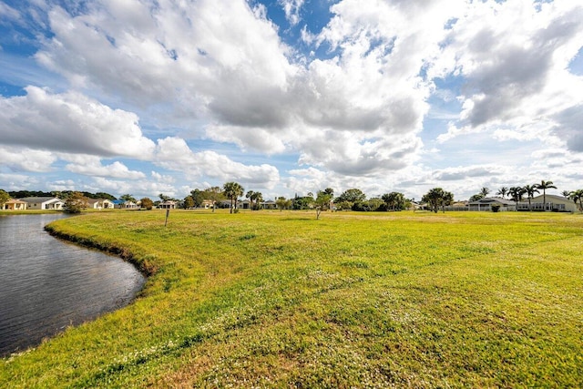 view of home's community featuring a water view