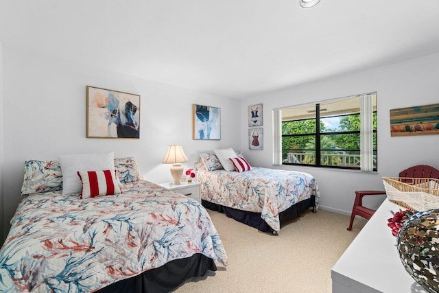 bedroom featuring carpet flooring