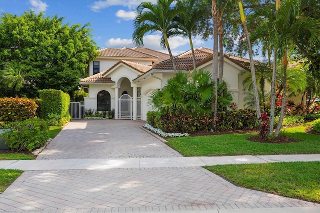 view of mediterranean / spanish house