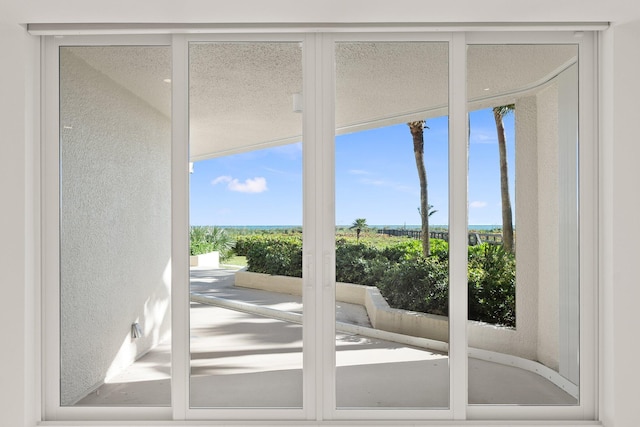 view of doorway to outside