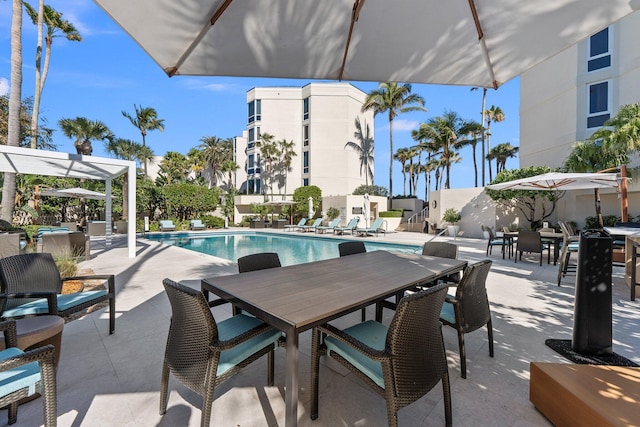 view of pool with a patio