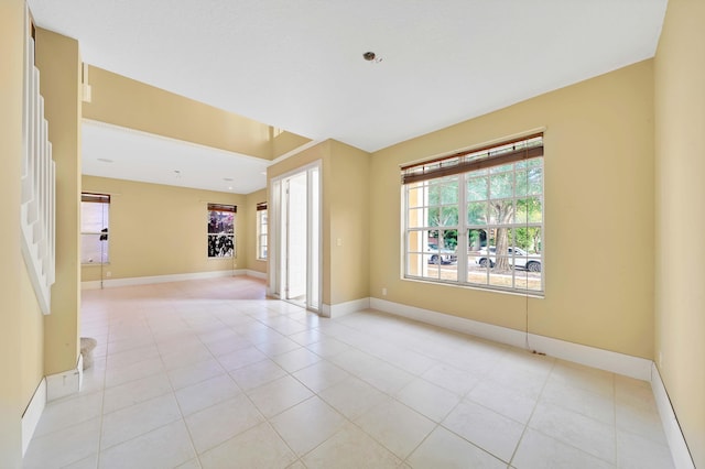 view of tiled empty room