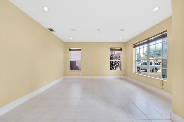 view of tiled empty room