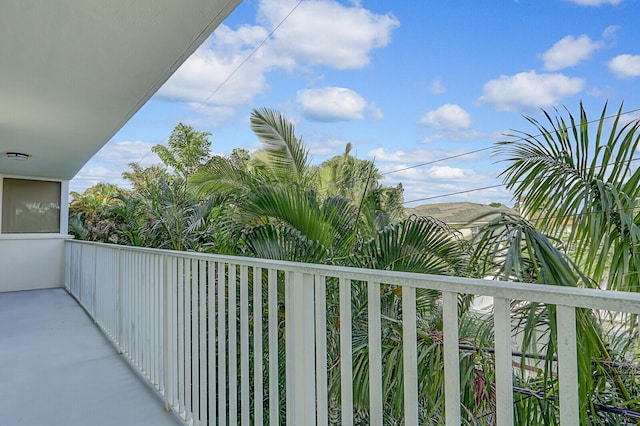 view of balcony