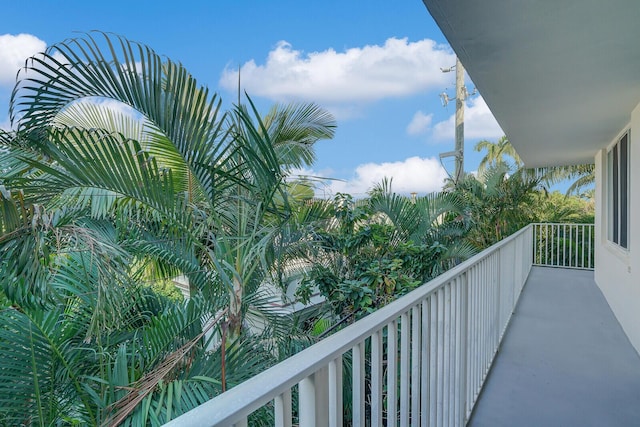 view of balcony