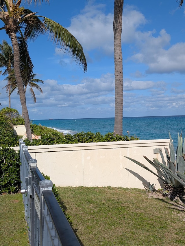 view of water feature