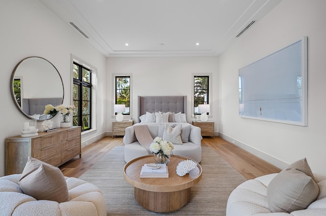 321 NW 7th St, Delray Beach, FL 33444 - bedroom with light wood-style flooring and recessed lighting
