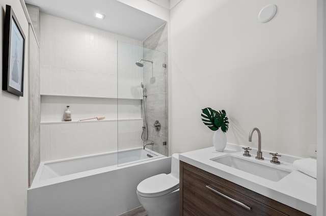321 NW 7th St, Delray Beach, FL 33444 - full bathroom with washtub / shower combination and vanity