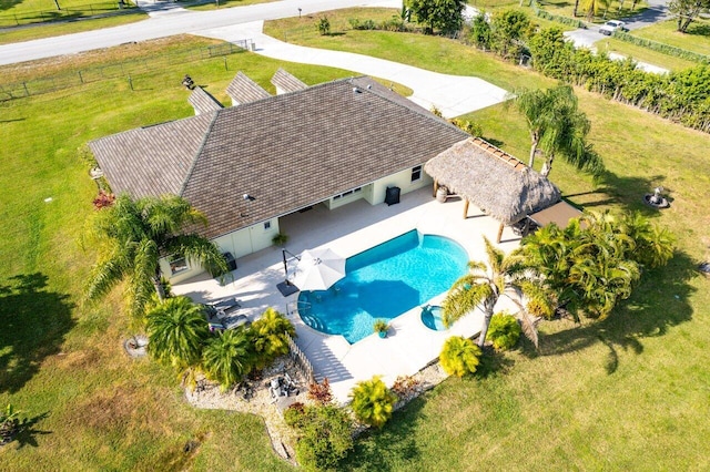 birds eye view of property