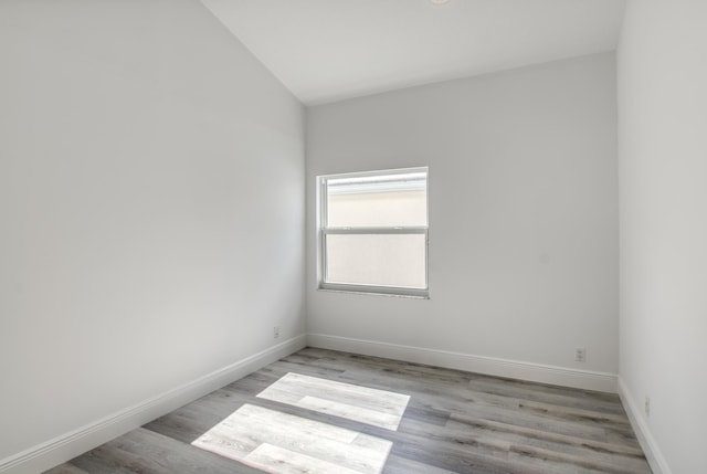 empty room featuring light hardwood / wood-style flooring