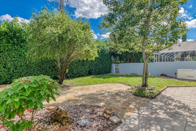 view of yard featuring a patio