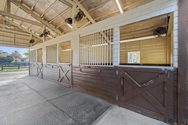 view of stable