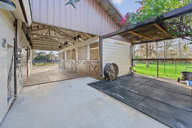 view of stable