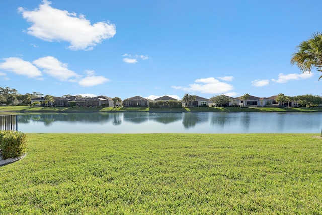 property view of water featuring a residential view