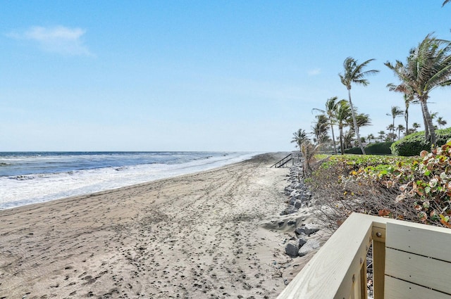 water view with a beach view