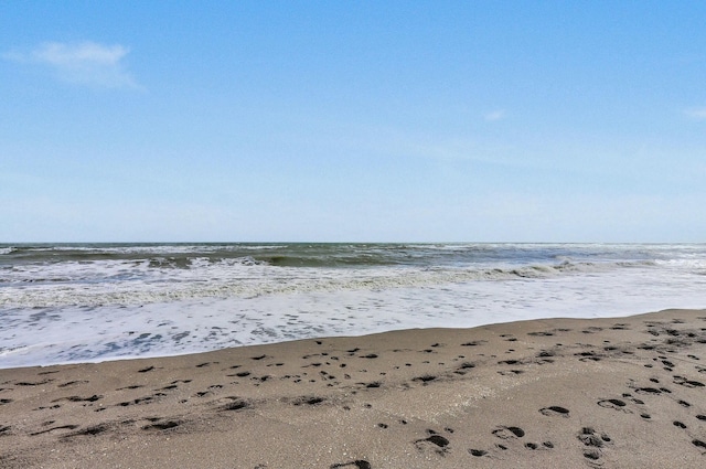 water view with a view of the beach