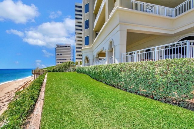 5310 N Ocean Dr Unit Ph-1201, Singer Island, FL 33404 - exterior space featuring a beach view and a water view