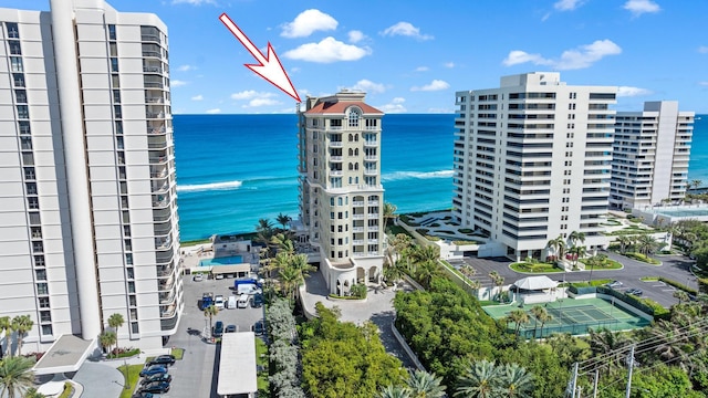 5310 N Ocean Dr Unit Ph-1201, Singer Island, FL 33404 - view of building exterior with a water view and a city view