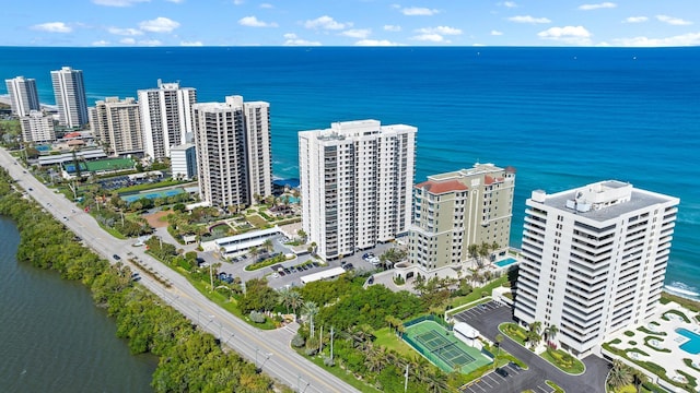 5310 N Ocean Dr Unit Ph-1201, Singer Island, FL 33404 - bird's eye view with a view of city and a water view