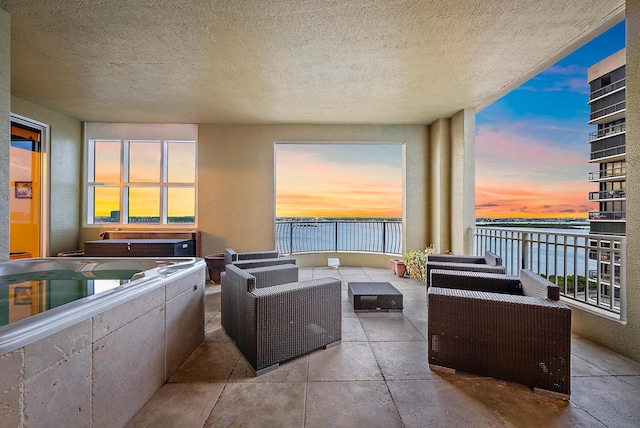 5310 N Ocean Dr Unit Ph-1201, Singer Island, FL 33404 - view of patio / terrace featuring outdoor lounge area and a balcony