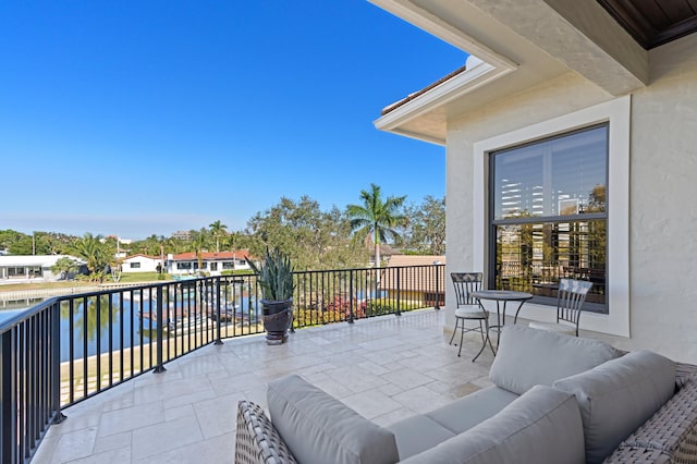 balcony with outdoor lounge area