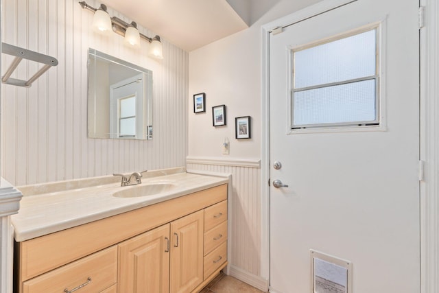 bathroom featuring vanity