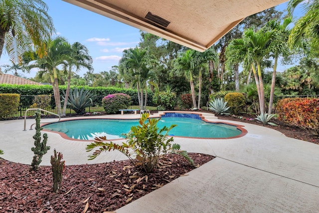 view of pool with a patio area