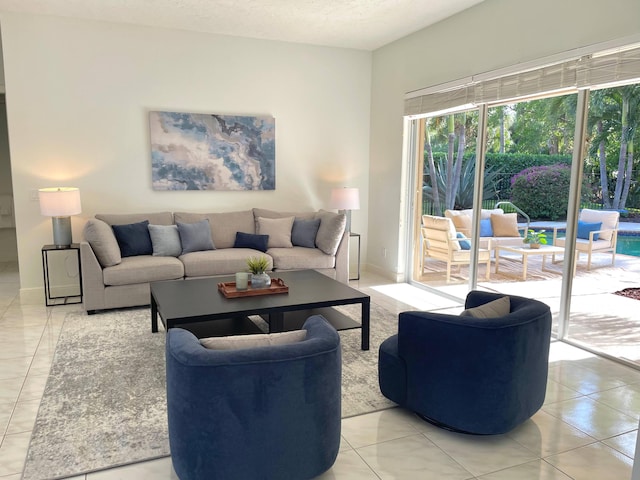 1627 Mayacoo Lakes Blvd, West Palm Beach, FL 33411 - living room featuring light tile patterned flooring