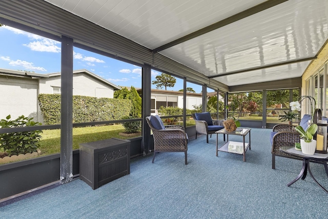 view of sunroom / solarium