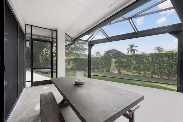 sunroom featuring a healthy amount of sunlight