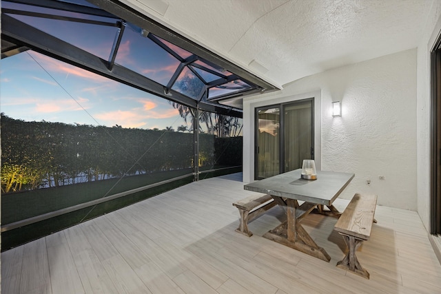 view of deck at dusk