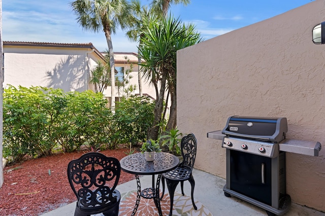 view of patio / terrace featuring area for grilling