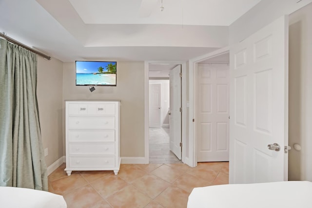 view of tiled bedroom