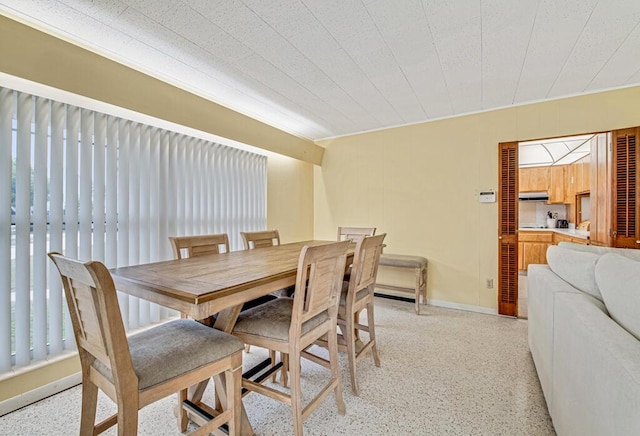 view of dining area