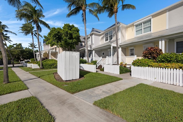 surrounding community featuring a lawn