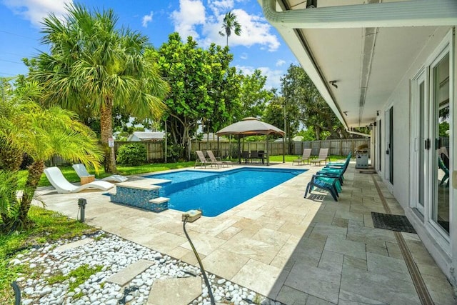 view of pool with a patio area