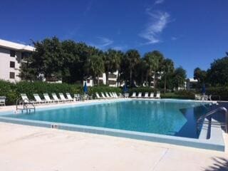 view of pool with a patio area