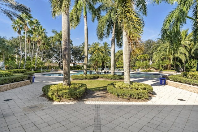 view of home's community featuring a swimming pool