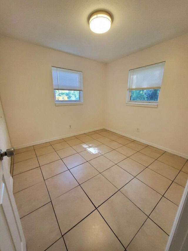 view of tiled empty room