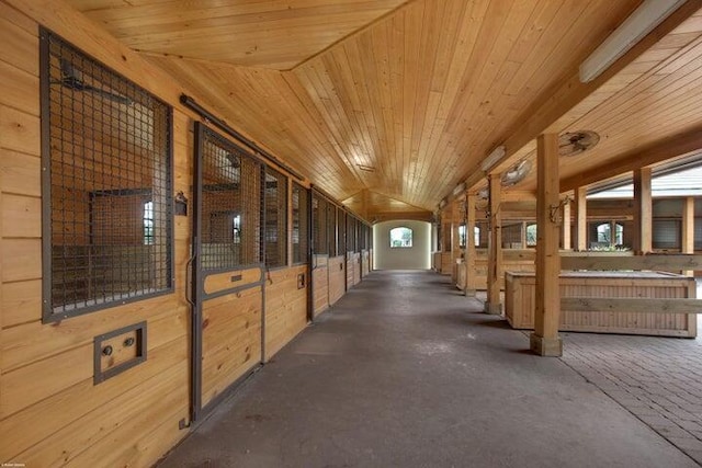 view of horse barn