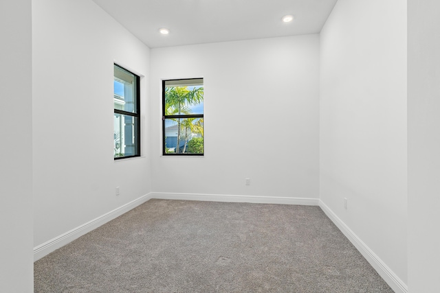 view of carpeted empty room