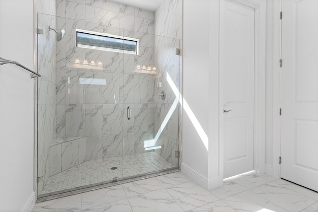 bathroom with walk in shower