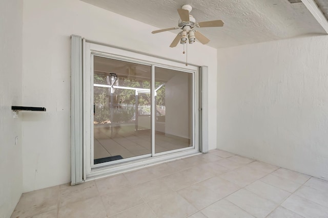 view of patio / terrace with ceiling fan