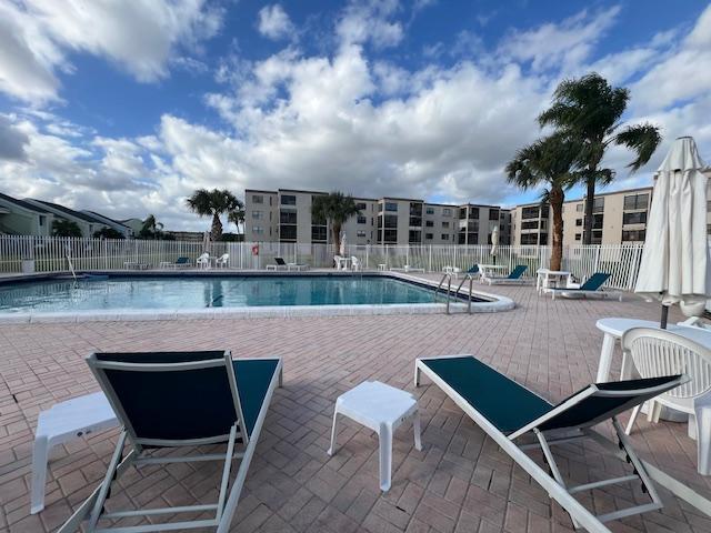 view of pool with a patio area