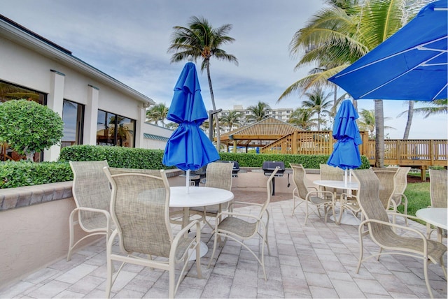 view of patio / terrace featuring outdoor dining space