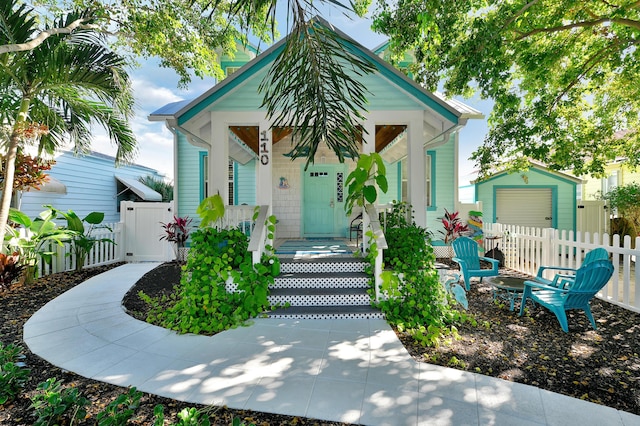 bungalow-style home featuring covered porch