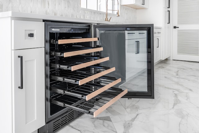 details featuring white cabinets